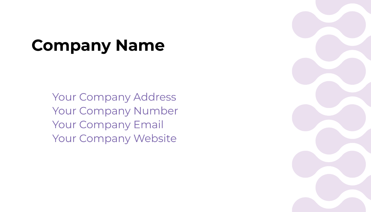 Free Business Card Template to Edit Online