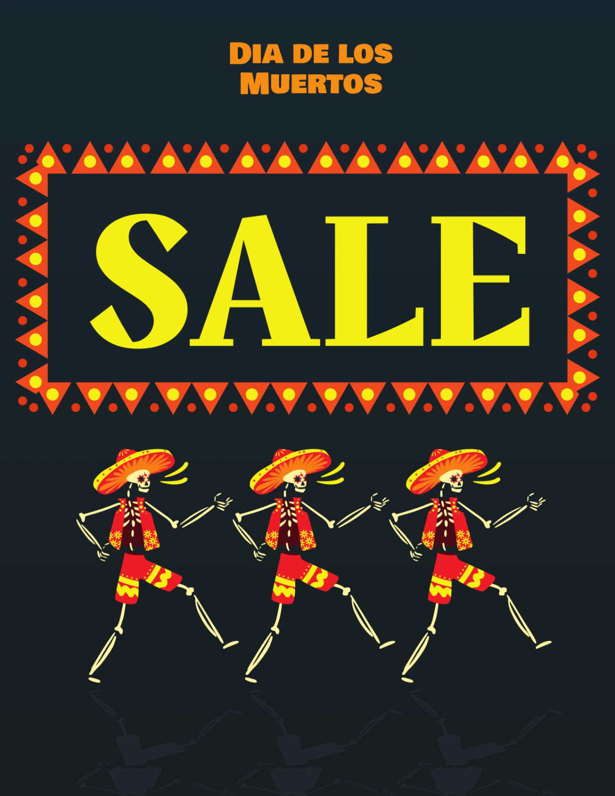Free Day of the Dead Sales Flyer Template to Edit Online