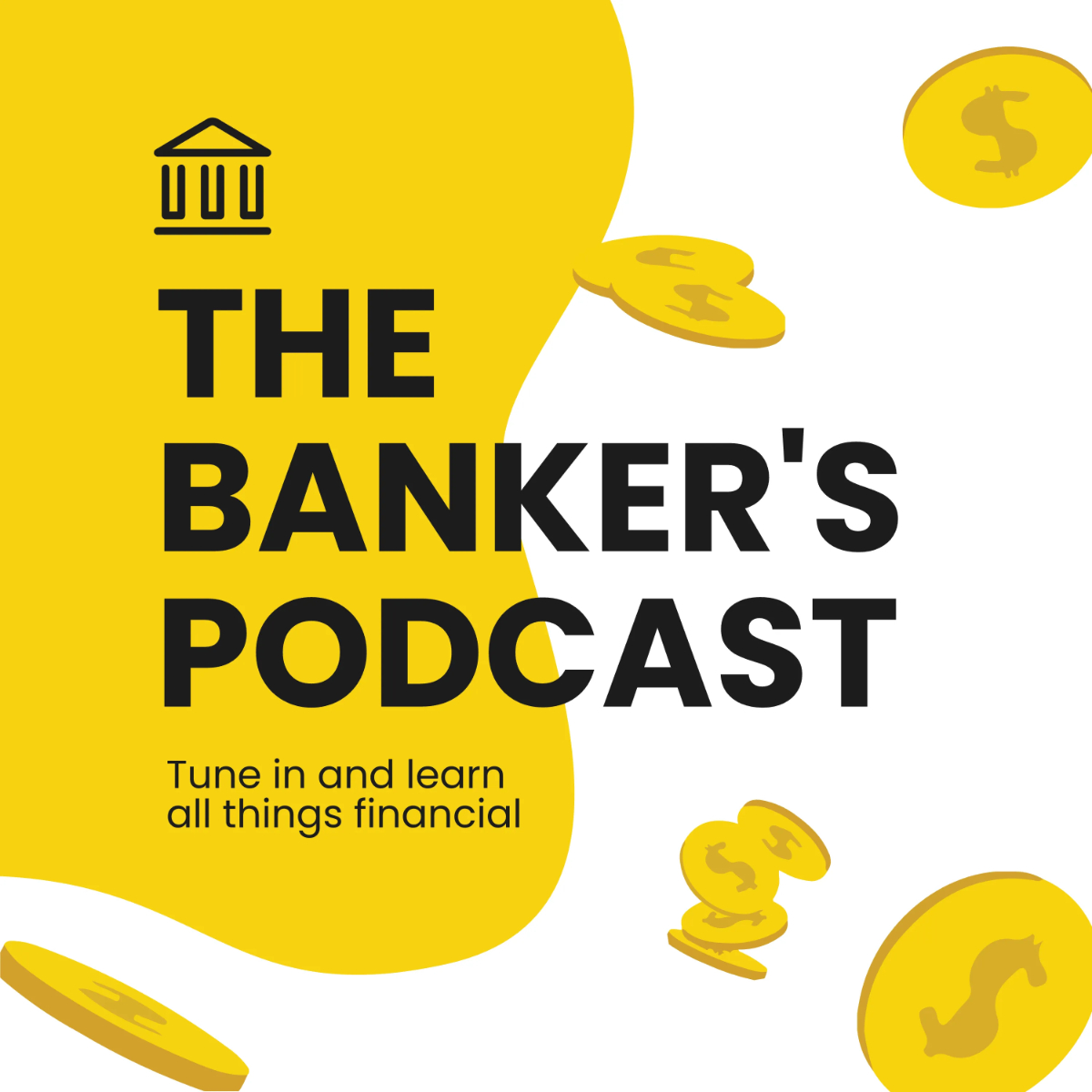 Free Finance Podcast Cover Template to Edit Online