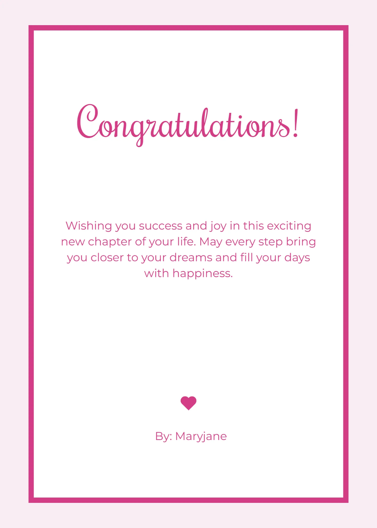 Free Wishes Template to Edit Online