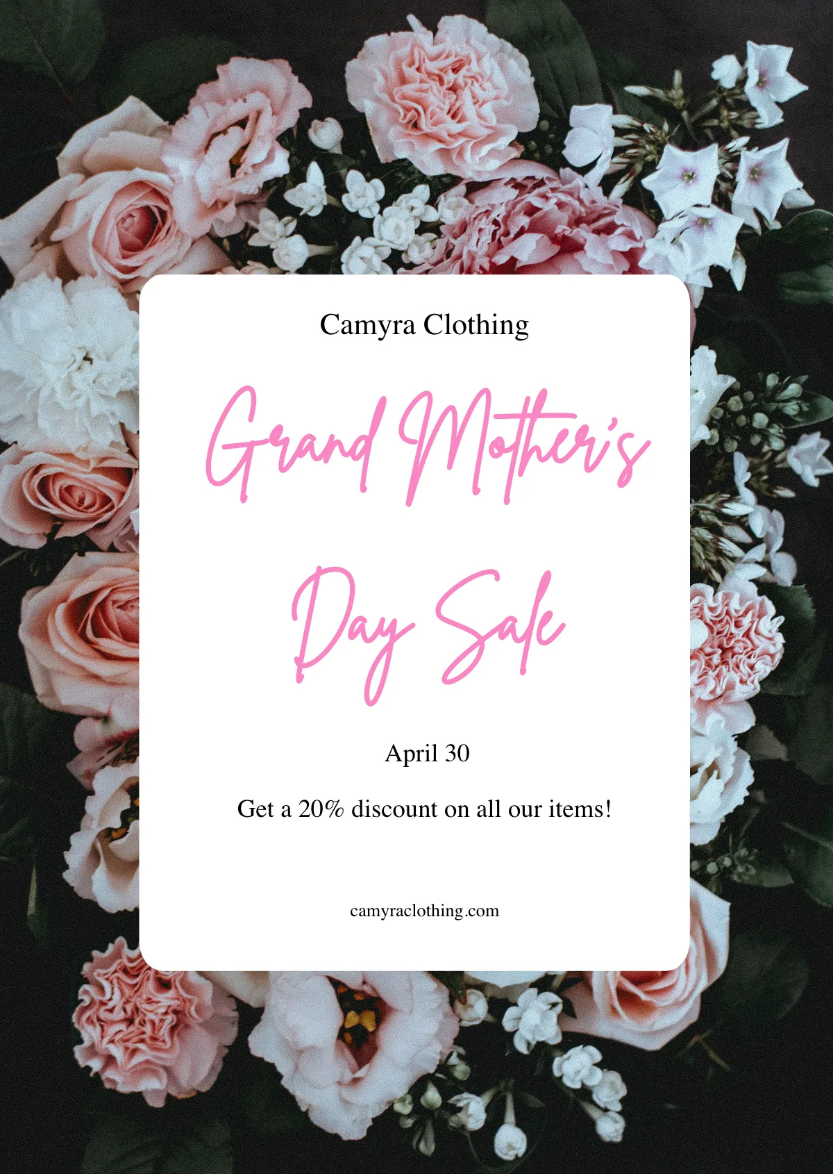 Free Mother's Day Sale Template to Edit Online