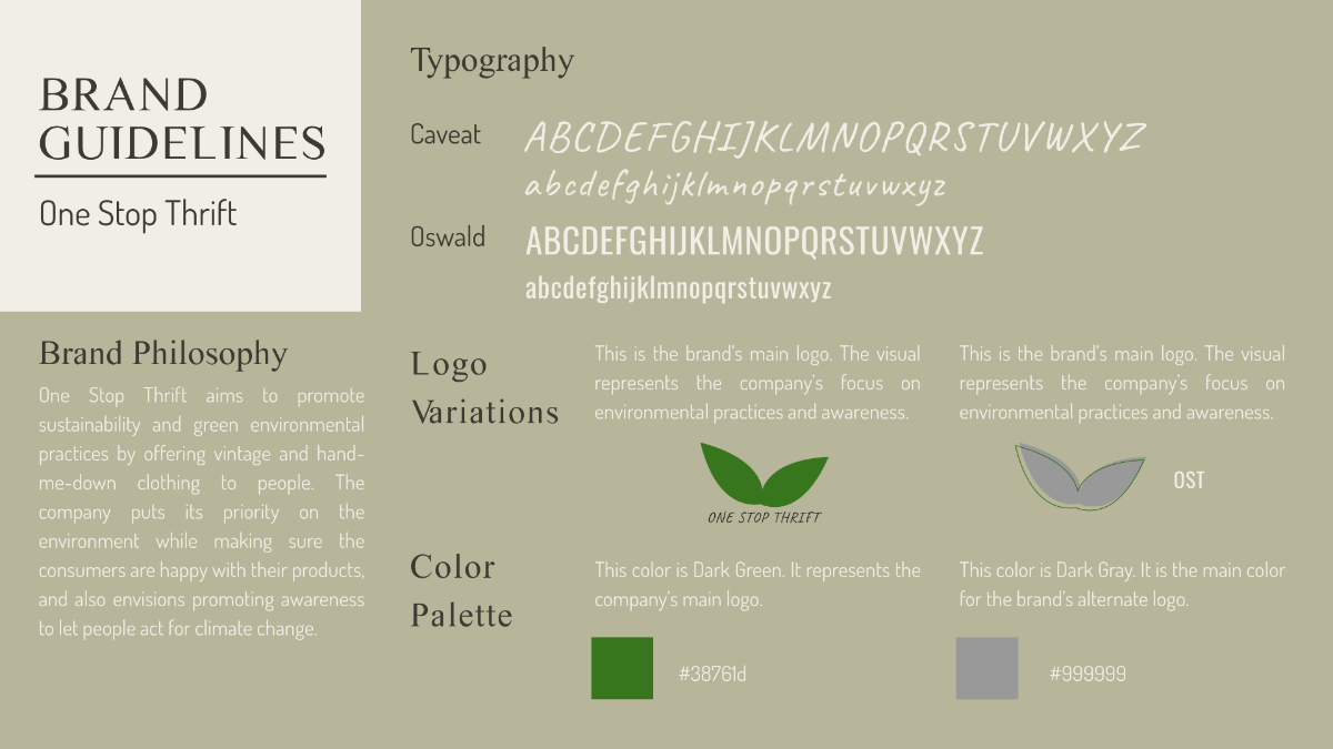 Free One-page Brand Guidelines Template to Edit Online