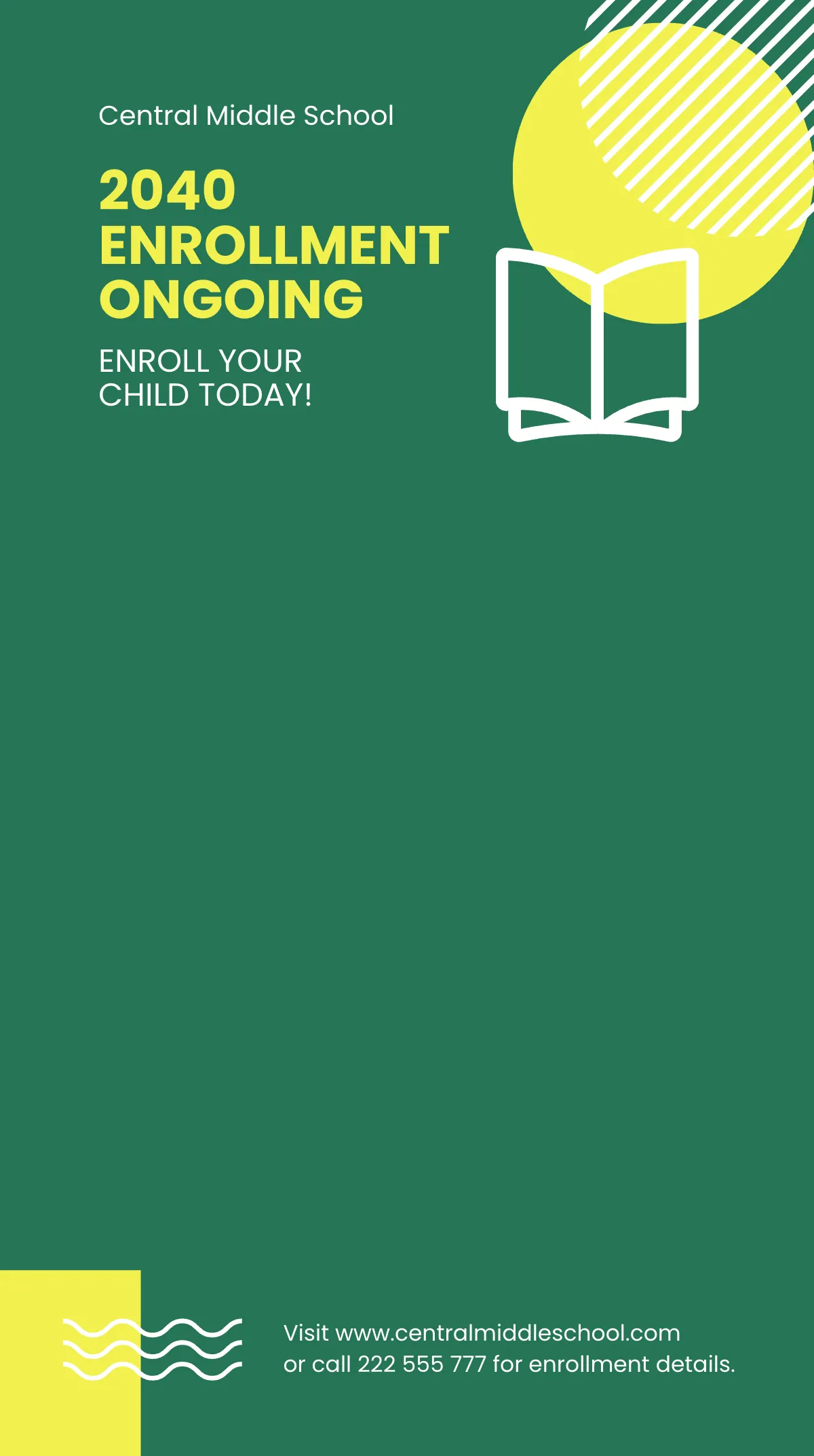 Free School Promotion Snapchat Geofilter Template to Edit Online