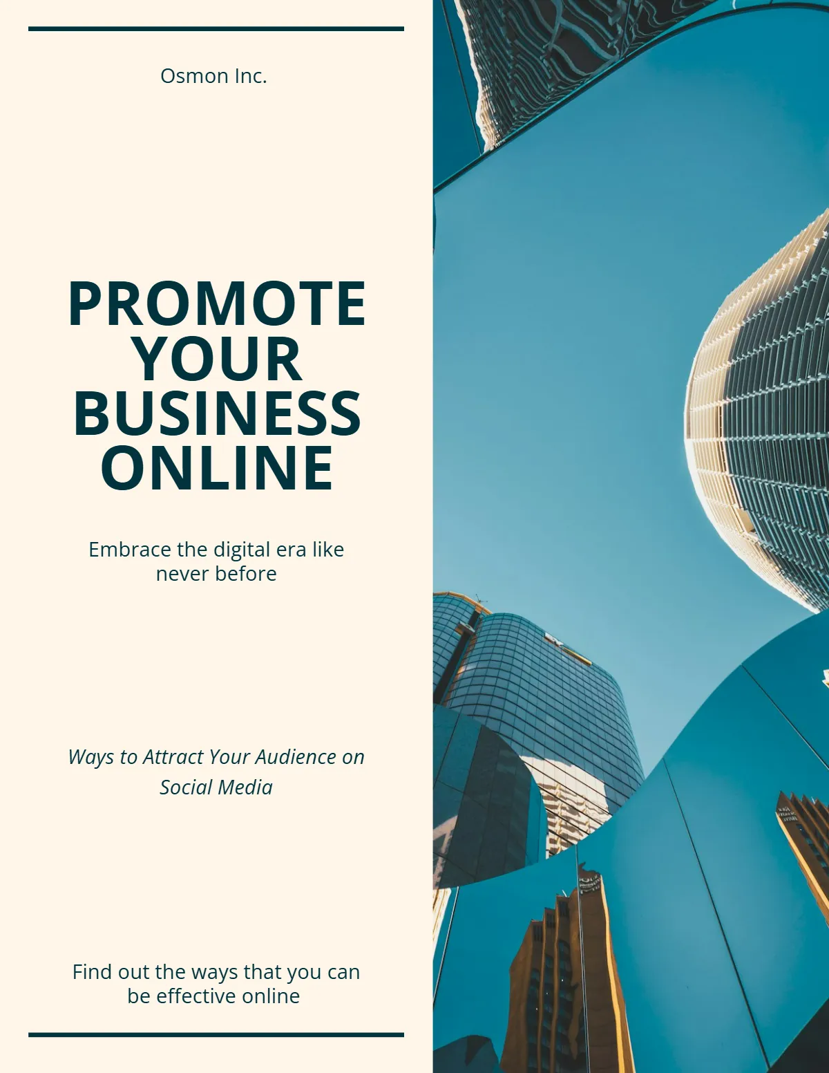 Free Social Media Marketing eBook Template to Edit Online
