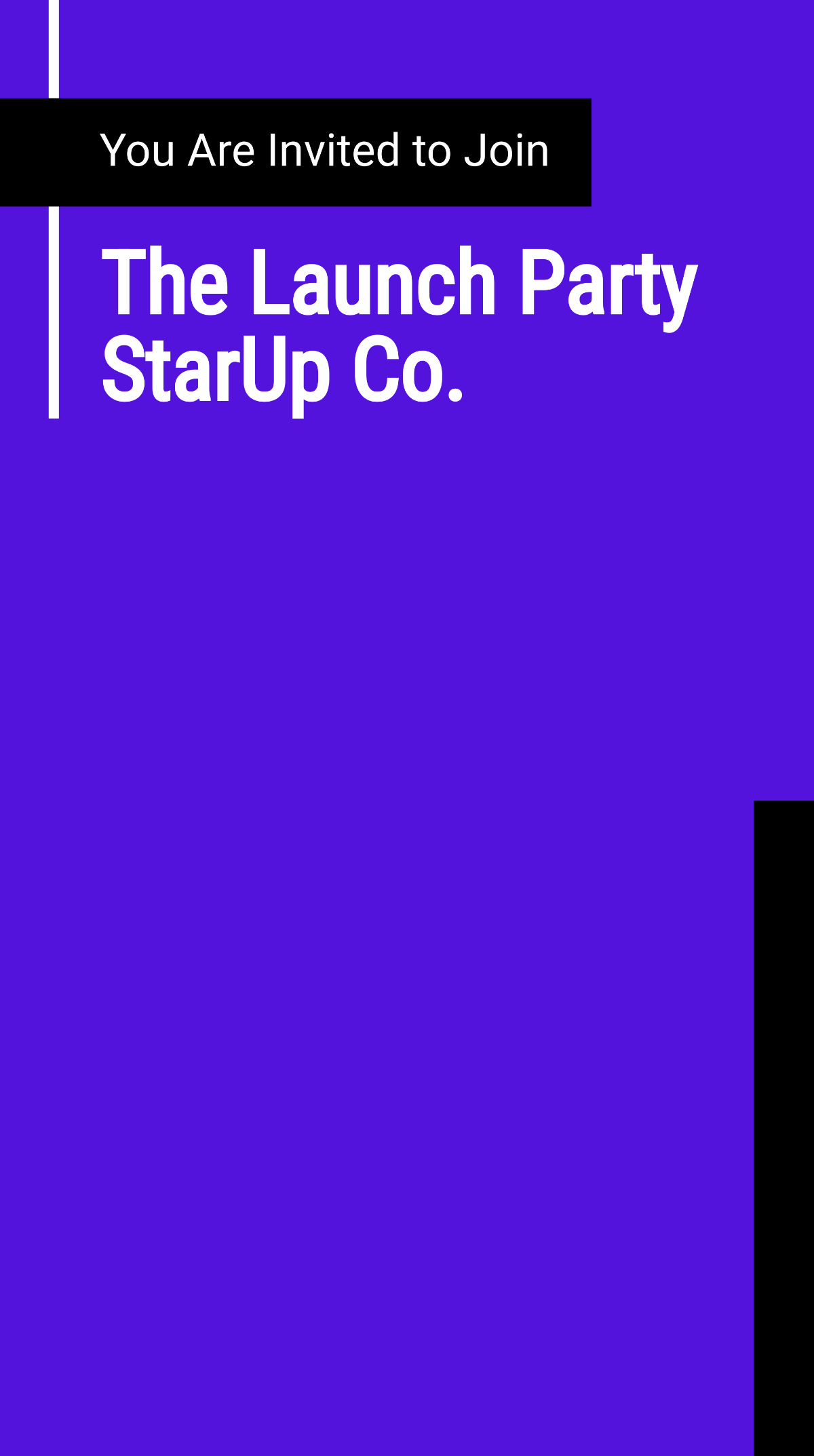 Free Startup Launch Party Snapchat Geofilter Template to Edit Online