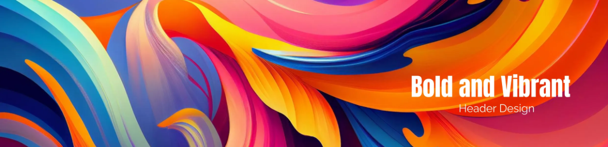 Free Bold and Vibrant Header Design Template to Edit Online