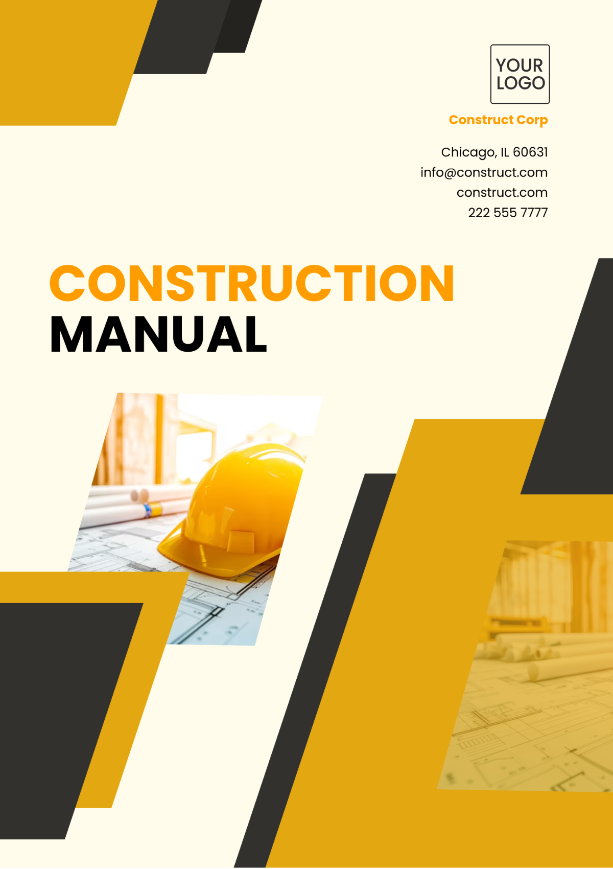 Free Construction Manual Template to Edit Online