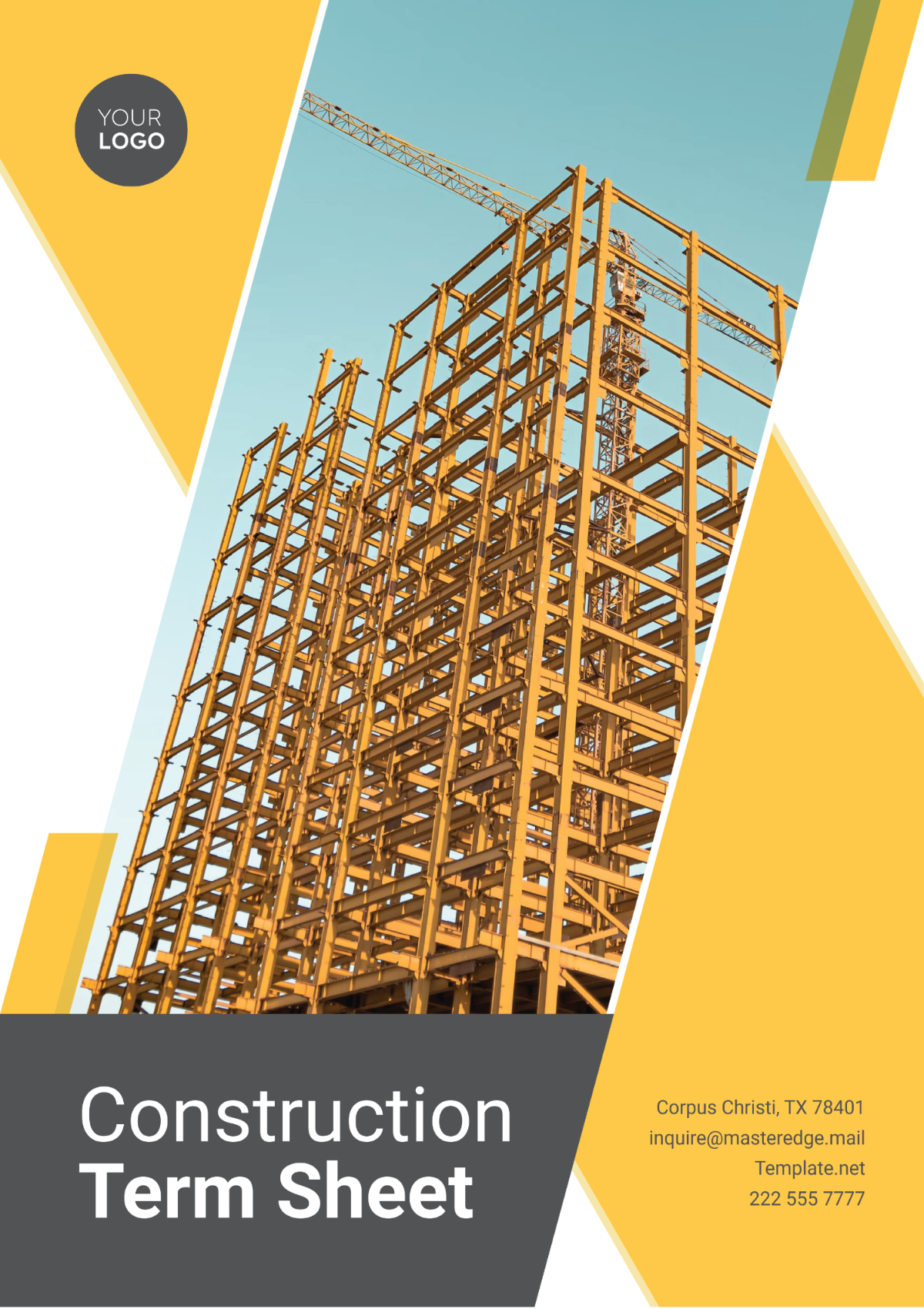 Free Construction Term Sheet Template to Edit Online