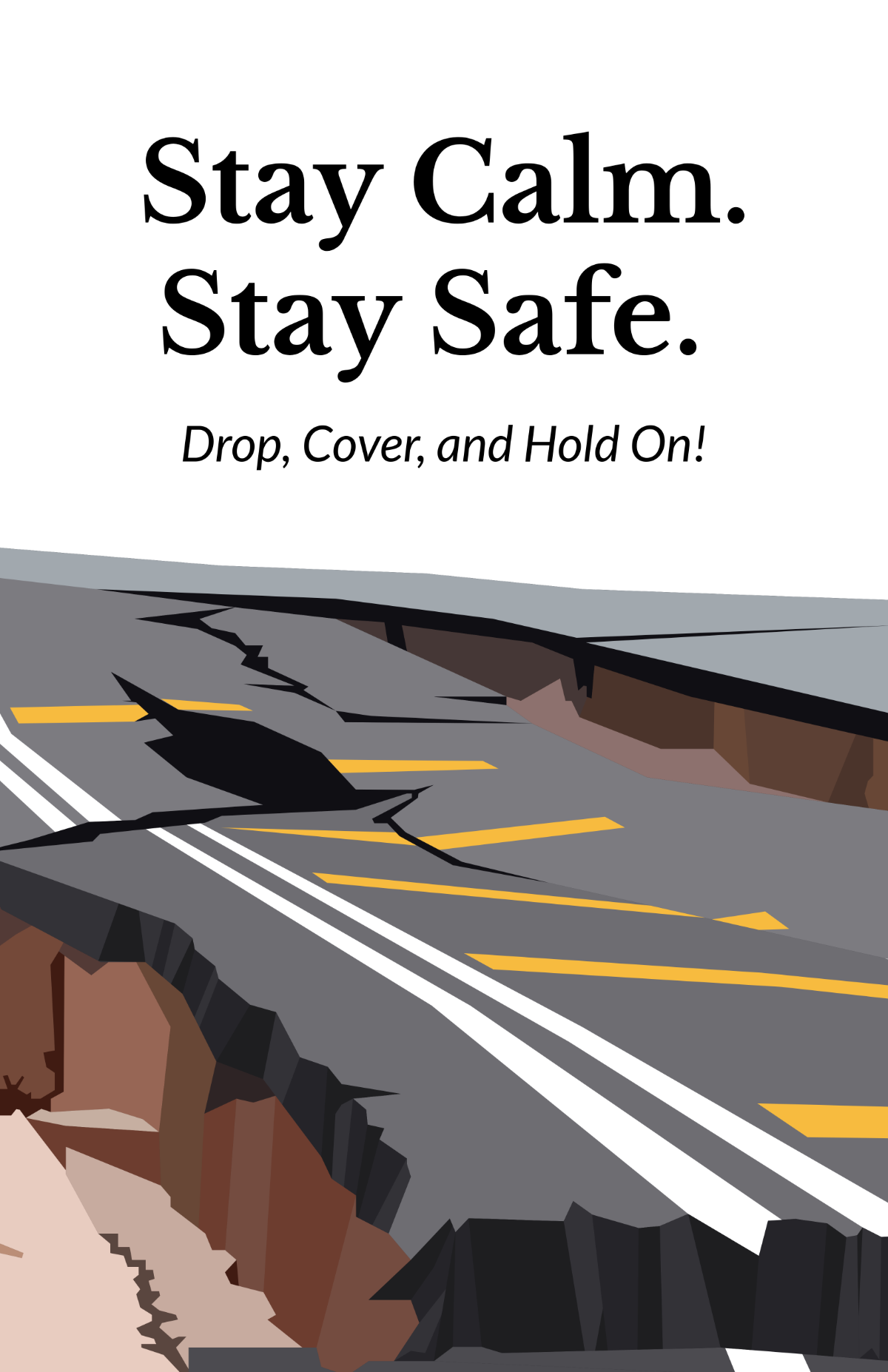 Free Earthquake Safety Tips Poster Template to Edit Online