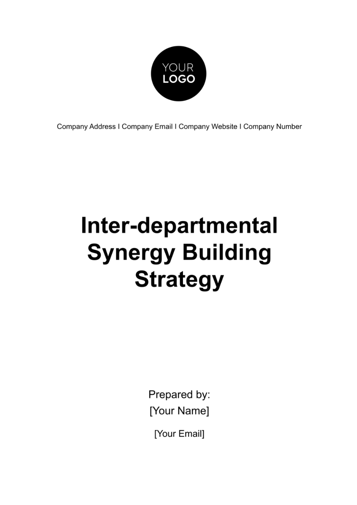 Free Inter-departmental Synergy Building Strategy HR Template to Edit Online