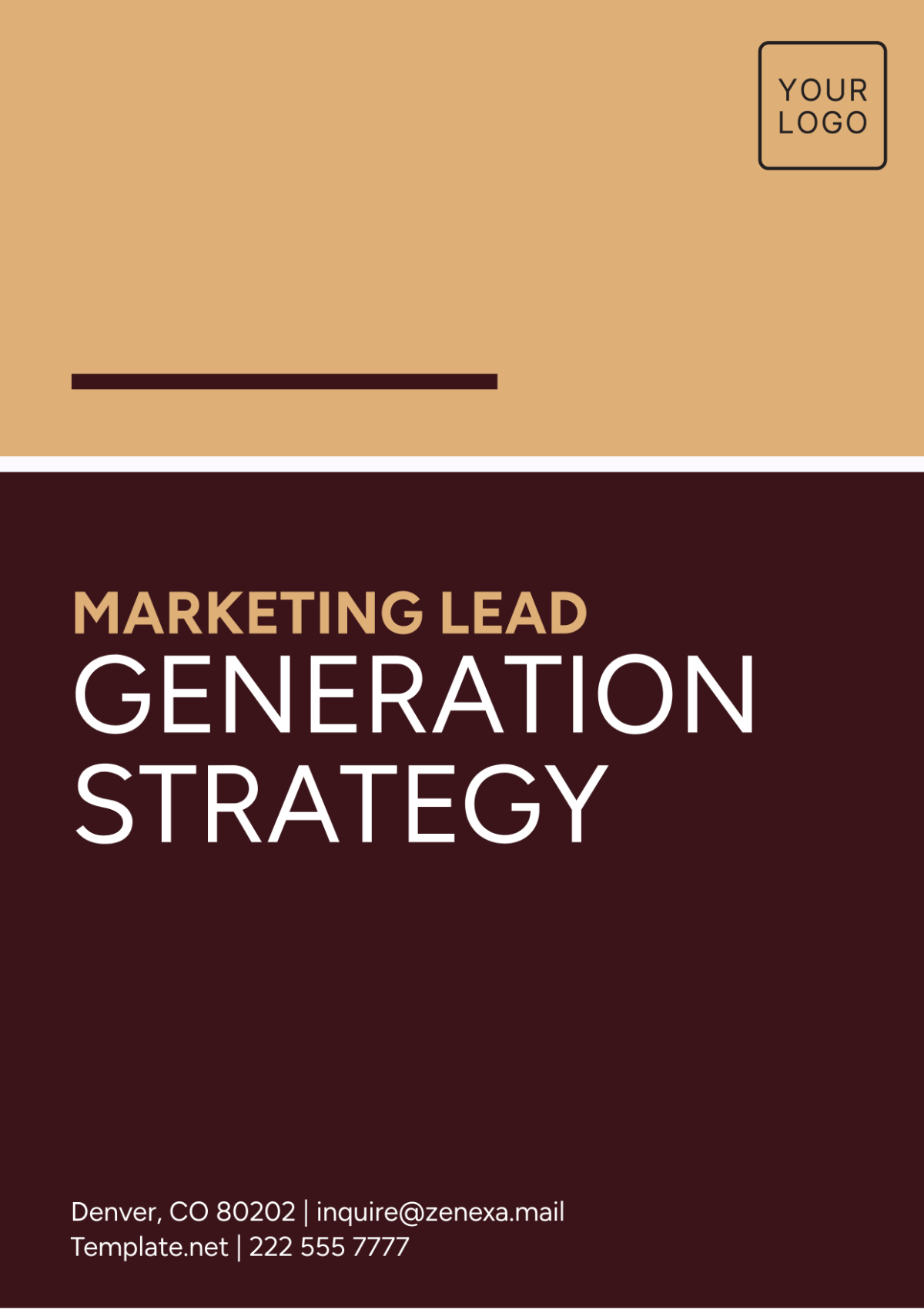 Free Marketing Lead Generation Strategy Template to Edit Online