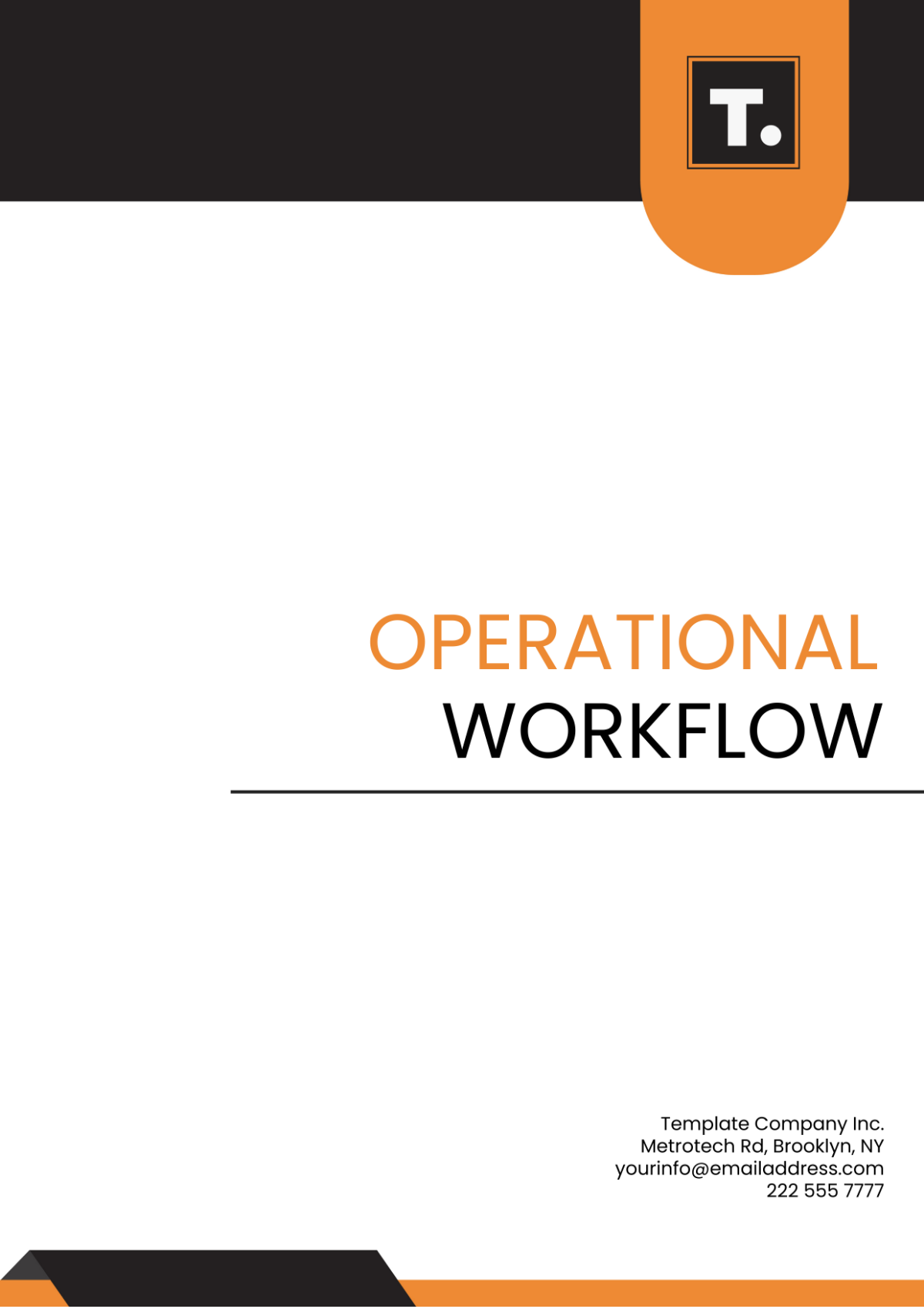 Free Operational Workflow Template to Edit Online