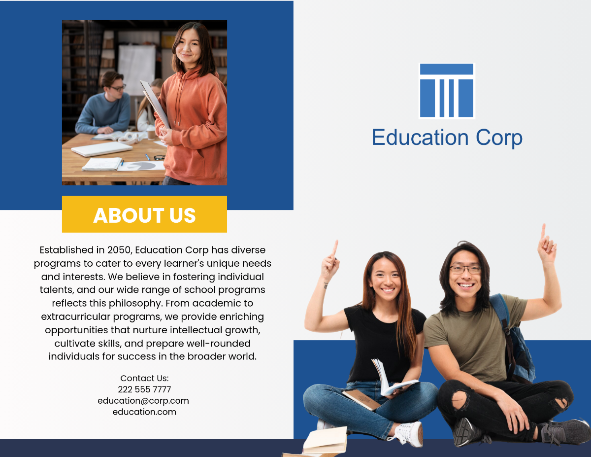 Free School Program-Specific Brochure Template to Edit Online