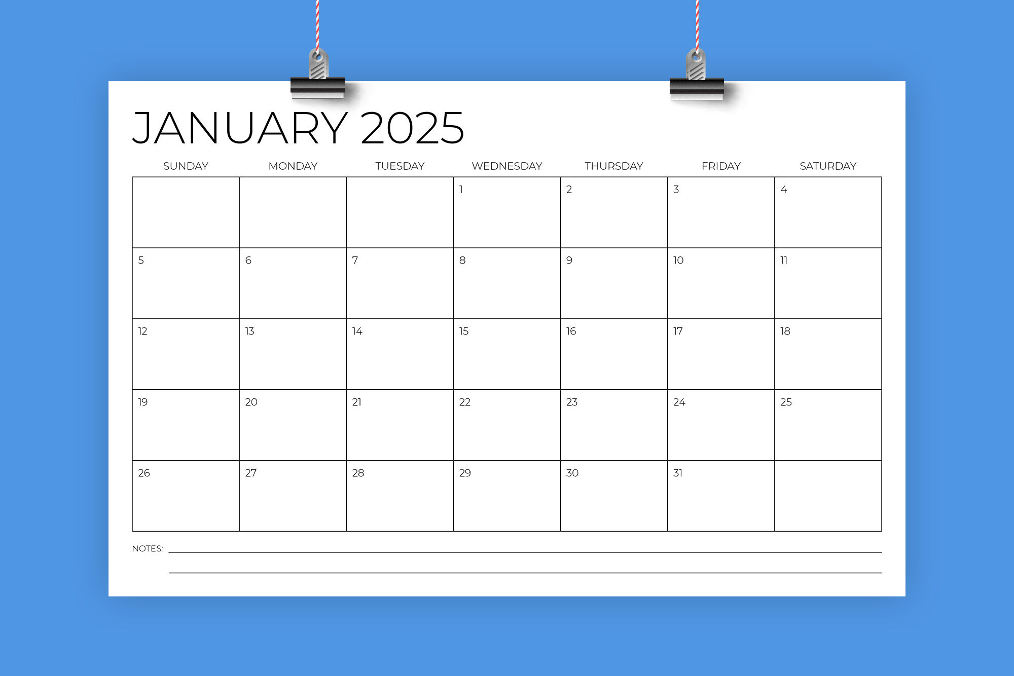 2025 11X17 Calendar Templaterunning With Foxes | Thehungryjpeg with 2025 Printable Calendar 11x17