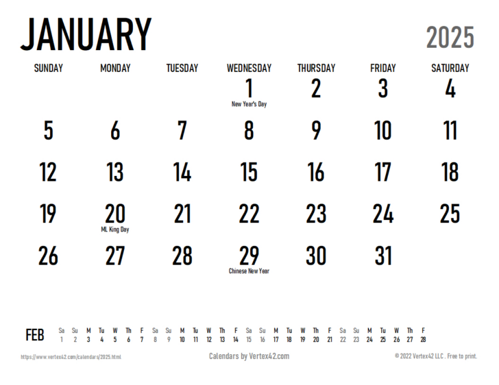 Google Printable Calendar 2025