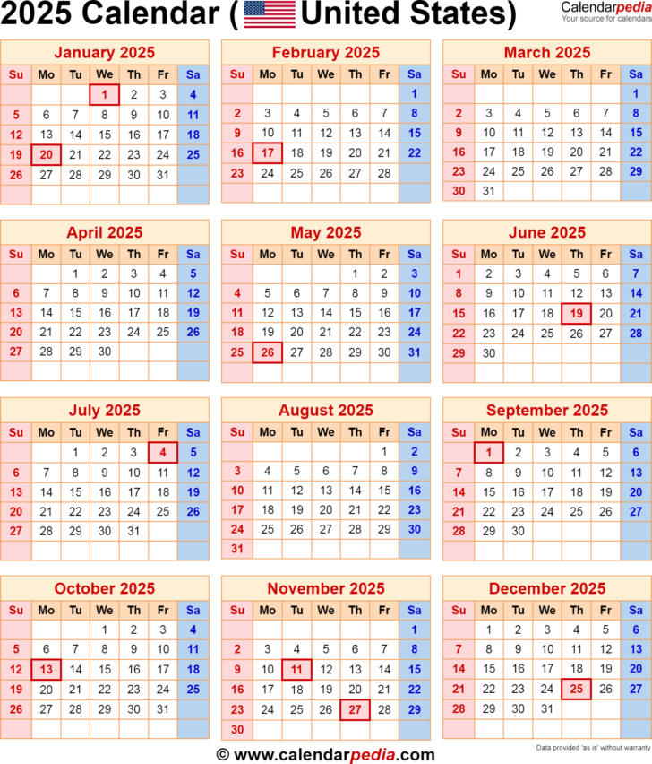 Printable Federal Pay Period Calendar 2025