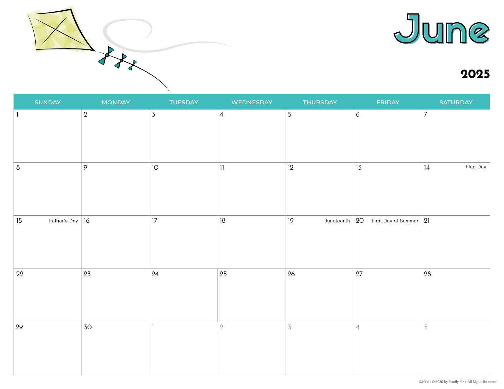 2025 Printable Calendars For Kids - Imom with Free Printable Calendar 2025 For Kindergarten