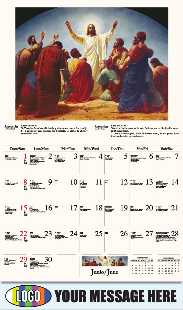 Traditional Catholic Calendar 2025 Printable