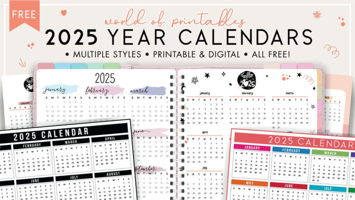 Free Daily Printable Calendar 2025