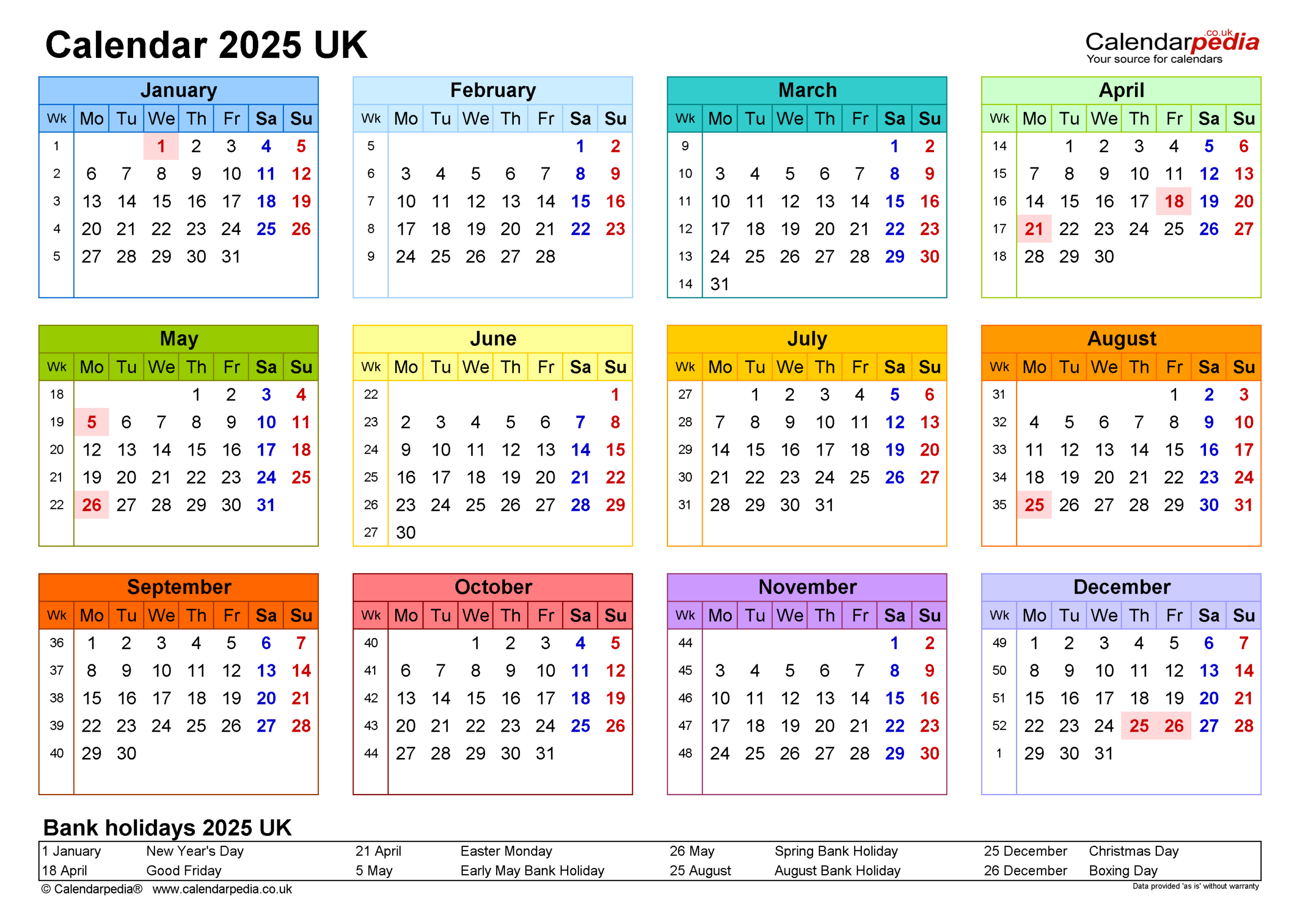 Calendar 2025 (Uk) - Free Printable Microsoft Word Templates inside 2025 Printable Editable Calendar