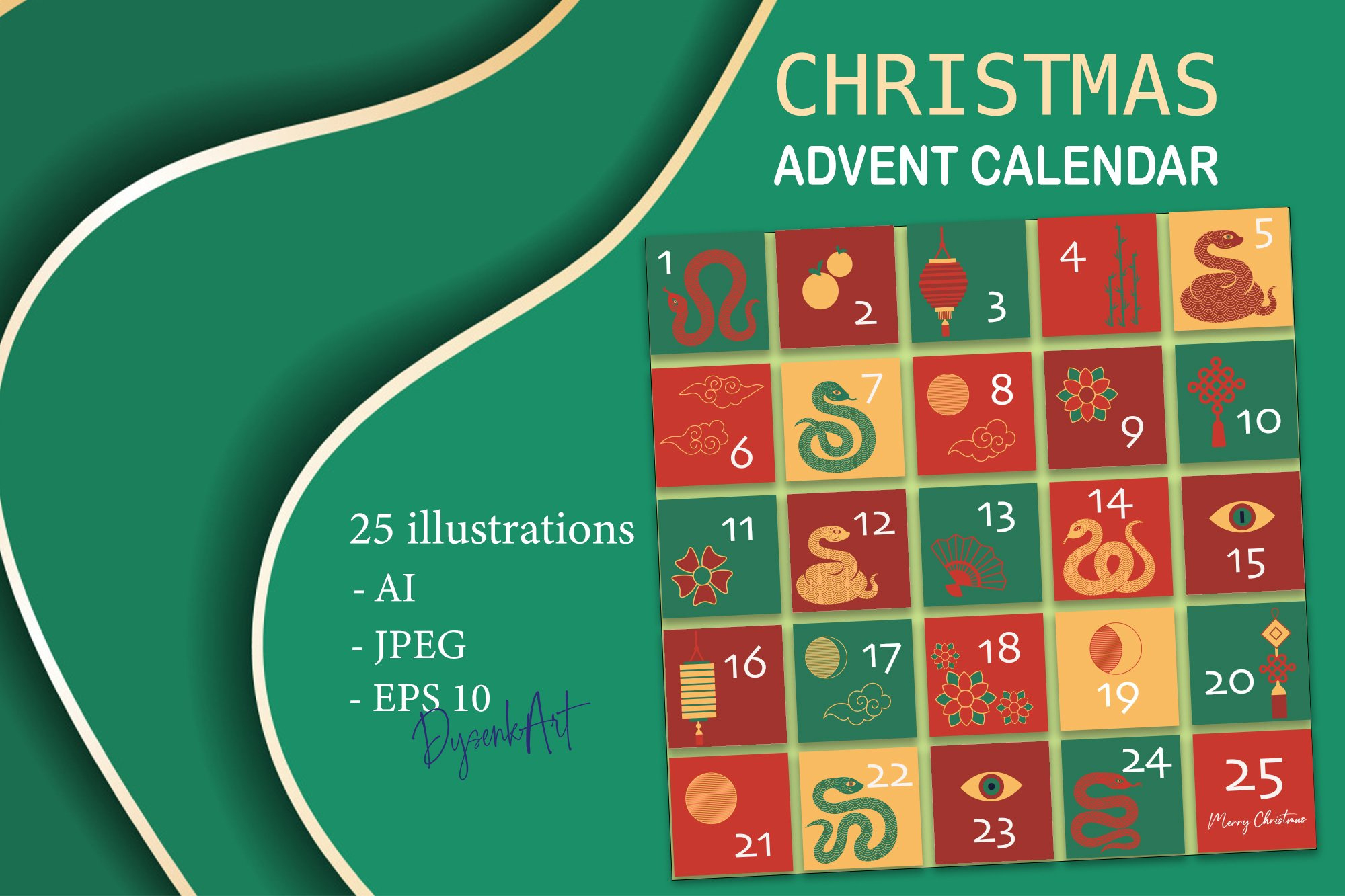 Christmas Snake Advent Calendar 2025 regarding Countdown Calendar 2025 For Christmas Printable