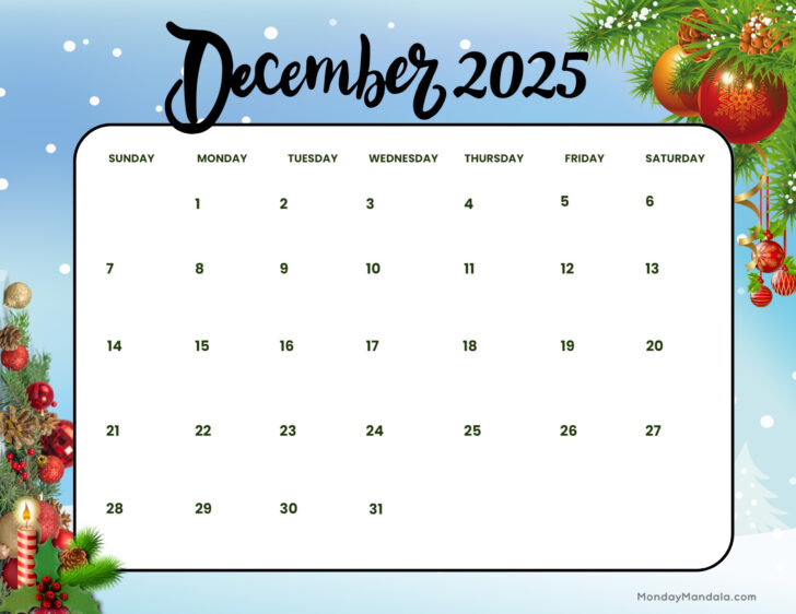 Advent Calendar 2025 Printables Free