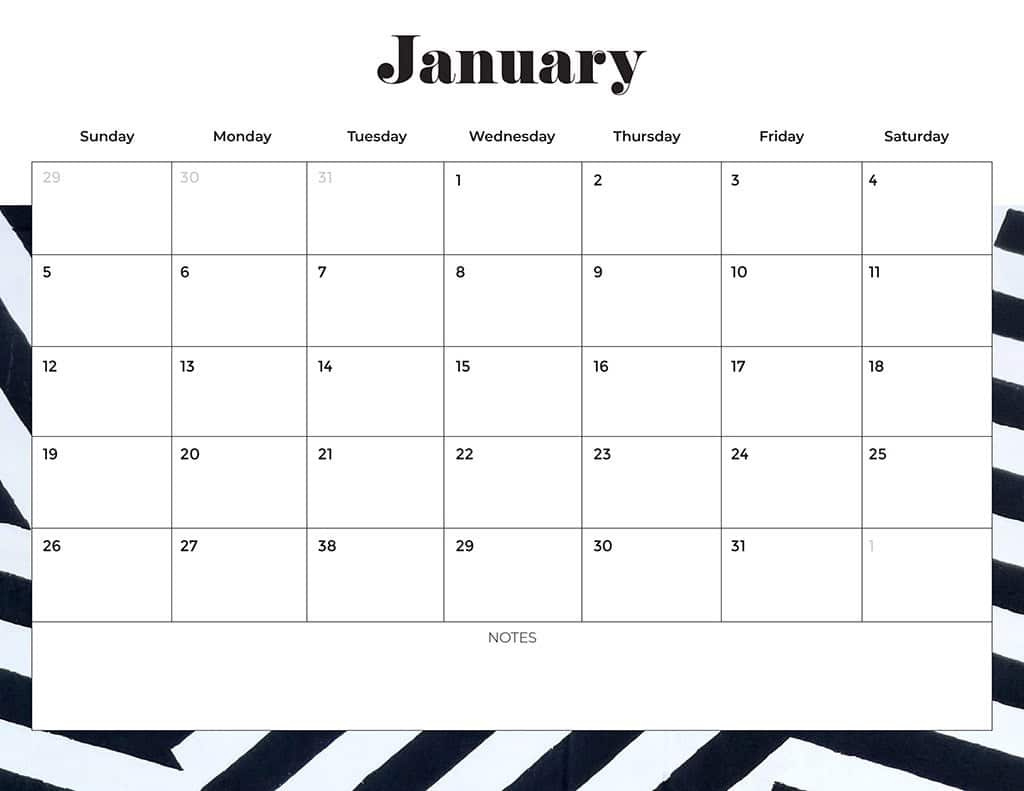 Free 2025 Calendars — 80 Beautiful &amp;amp; Printable Options For You! pertaining to Printable 1 Month Calendar 2025