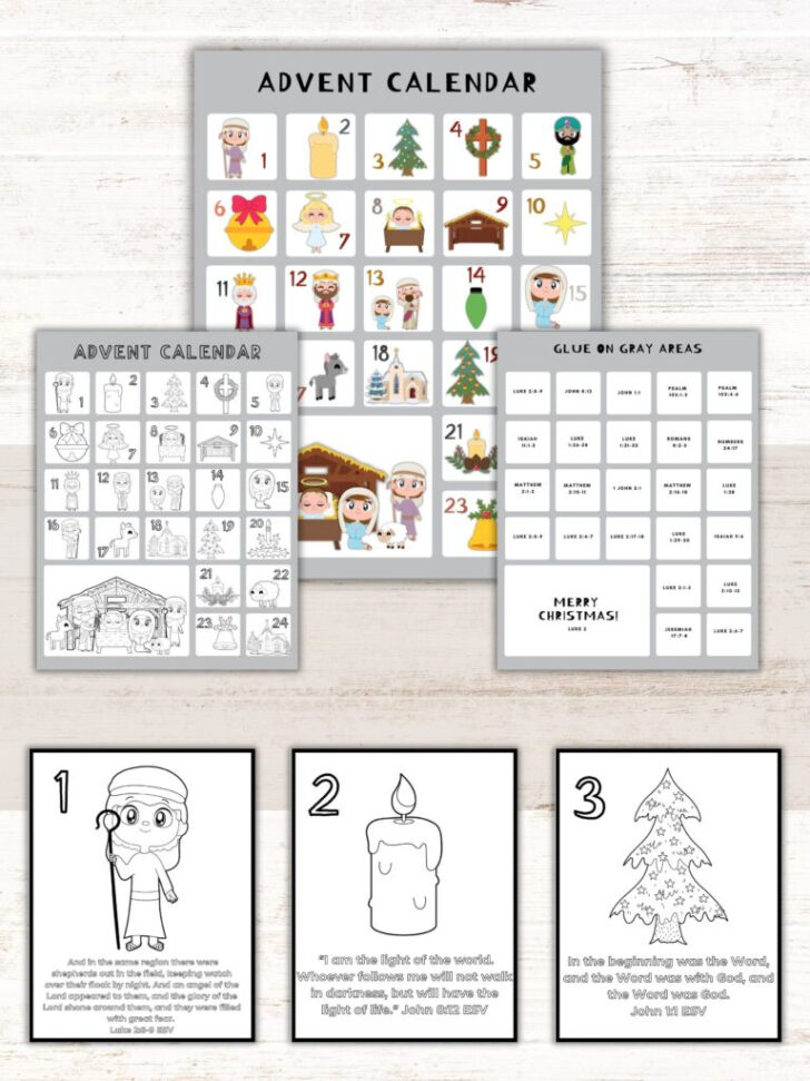 Free Printable Christmas Countdown Calendar 2025