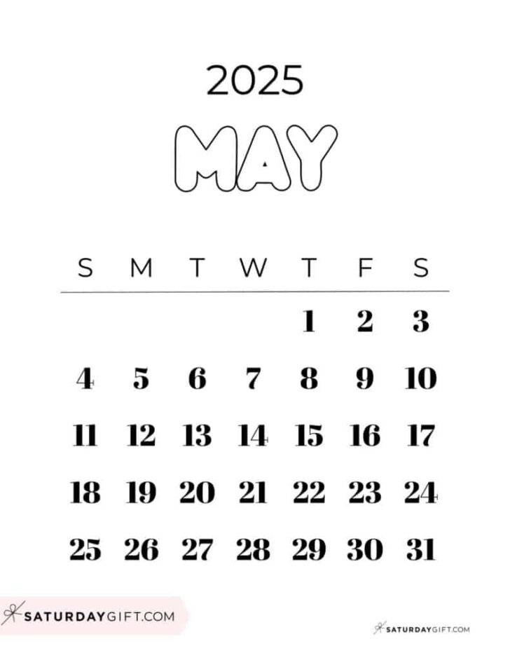 Printable Countdown Calendar 2025 Free