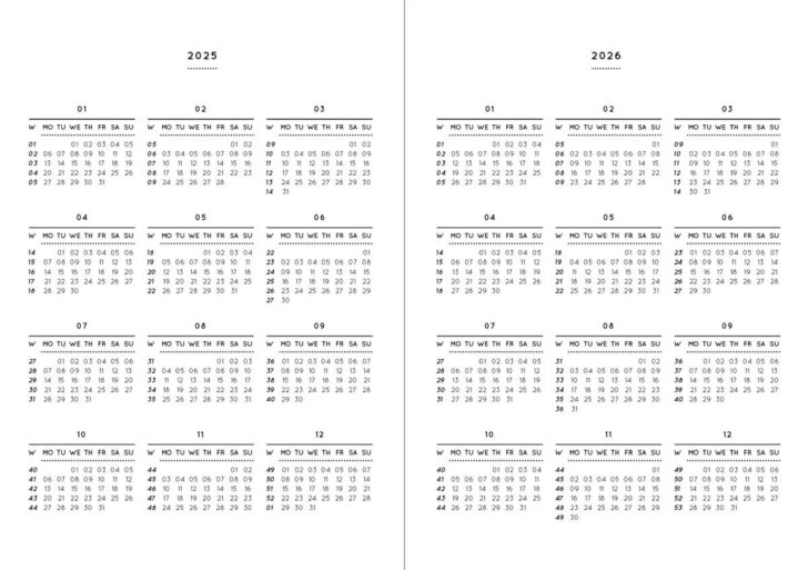 2025 Pocket Calendar Printable