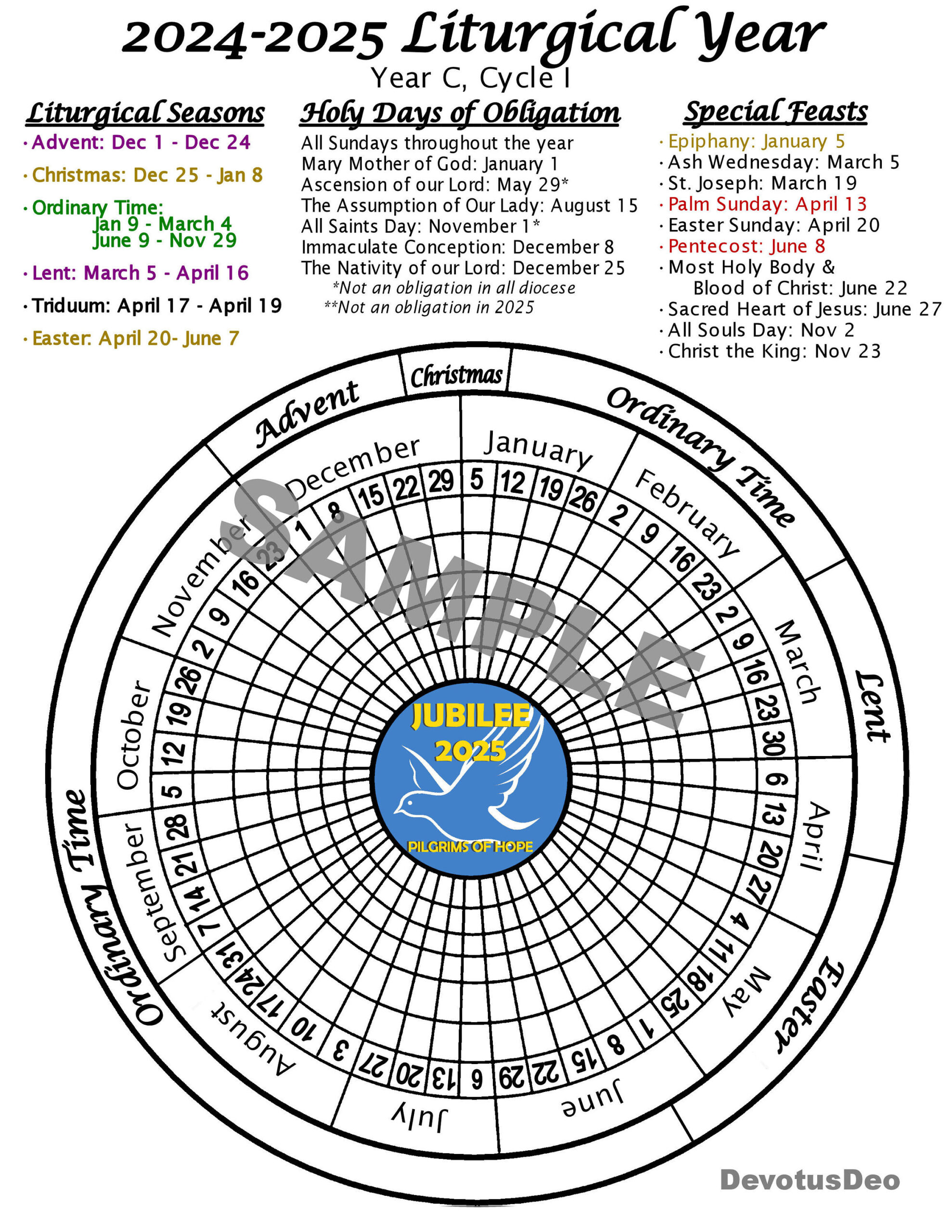 Printable 2025 Liturgical Calendar, Downloadable Catholic within Free Printable Catholic Liturgical Calendar 2025