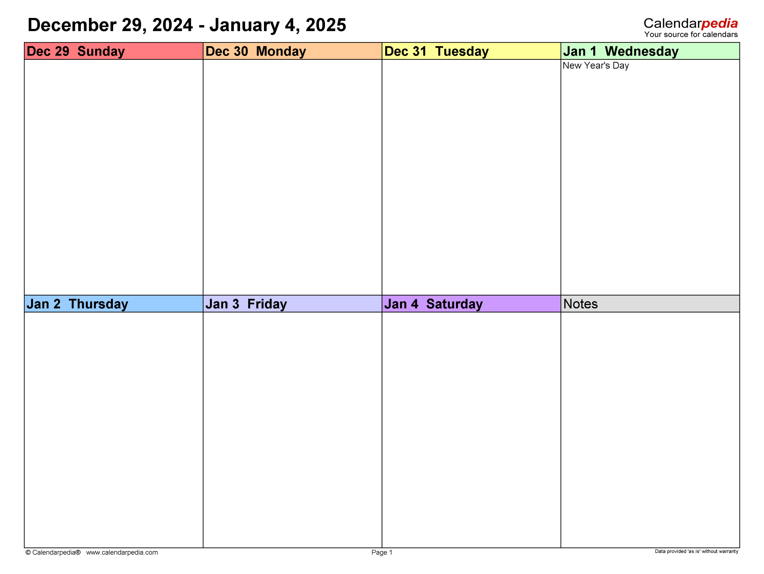 Weekly Calendars 2025 For Word - 12 Free Printable Templates regarding Blank Two Week Calendar 2025 Printable